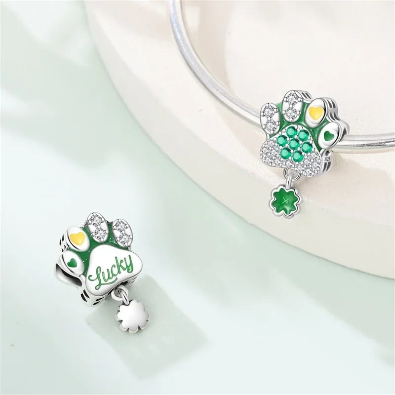 925 Silver St. Patrick's Day Bracelet Charms with Zirconia – GDTC Certified – The Party Days | The Party Days