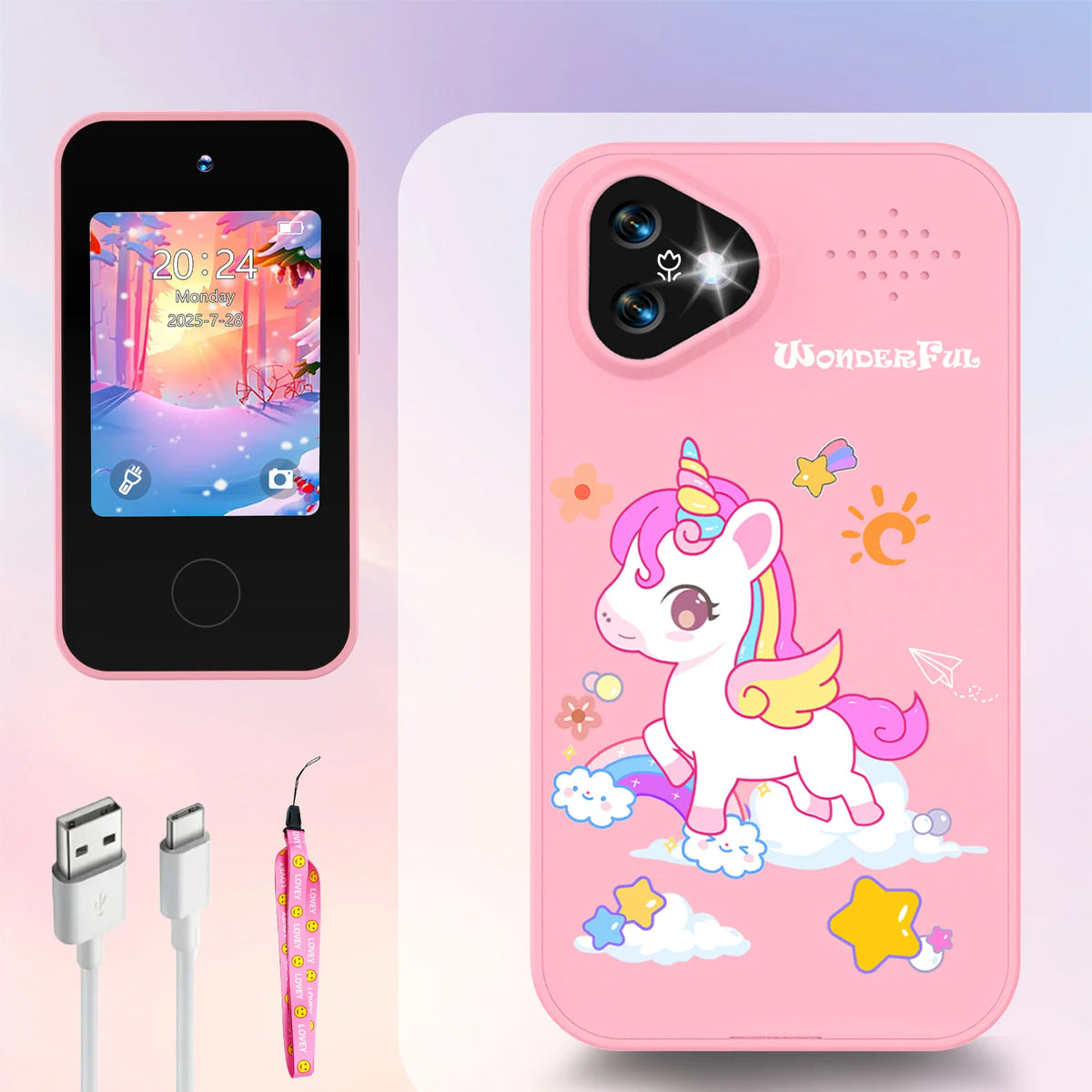 Unicorn Kids Smart Phone Camera Toy | The Party Days | The Party Days