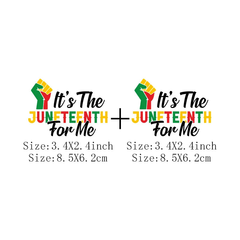 Juneteenth Iron-On Transfer Patch for Clothing – DIY Heat Sticker for T-Shirts & Hoodies | The Party Days | The Party Days