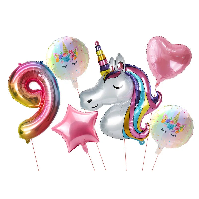 Unicorn Party Decoration Set | Plates, Cups, Balloons & Accessories | The Party Days | The Party Days