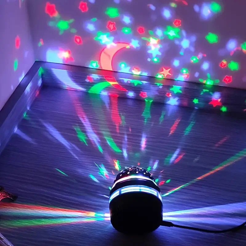 LED Magic Ball Star Projector – RGB Starry Sky Night Light for Bedroom & Party Decoration | The Party Days | The Party Days