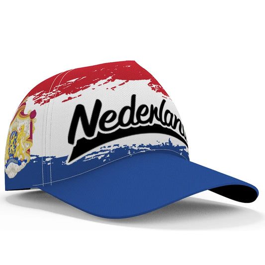 Netherlands 3D Baseball Cap – Dutch Holland NL Logo Snapback Hat | Travel Fishing Streetwear