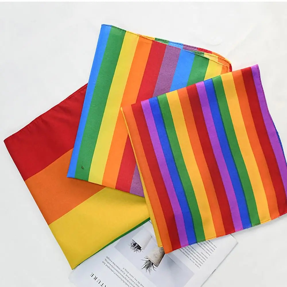 Pride Rainbow Bandana & Pocket Square | LGBTQ+ Festival Scarf | The Party Days | The Party Days