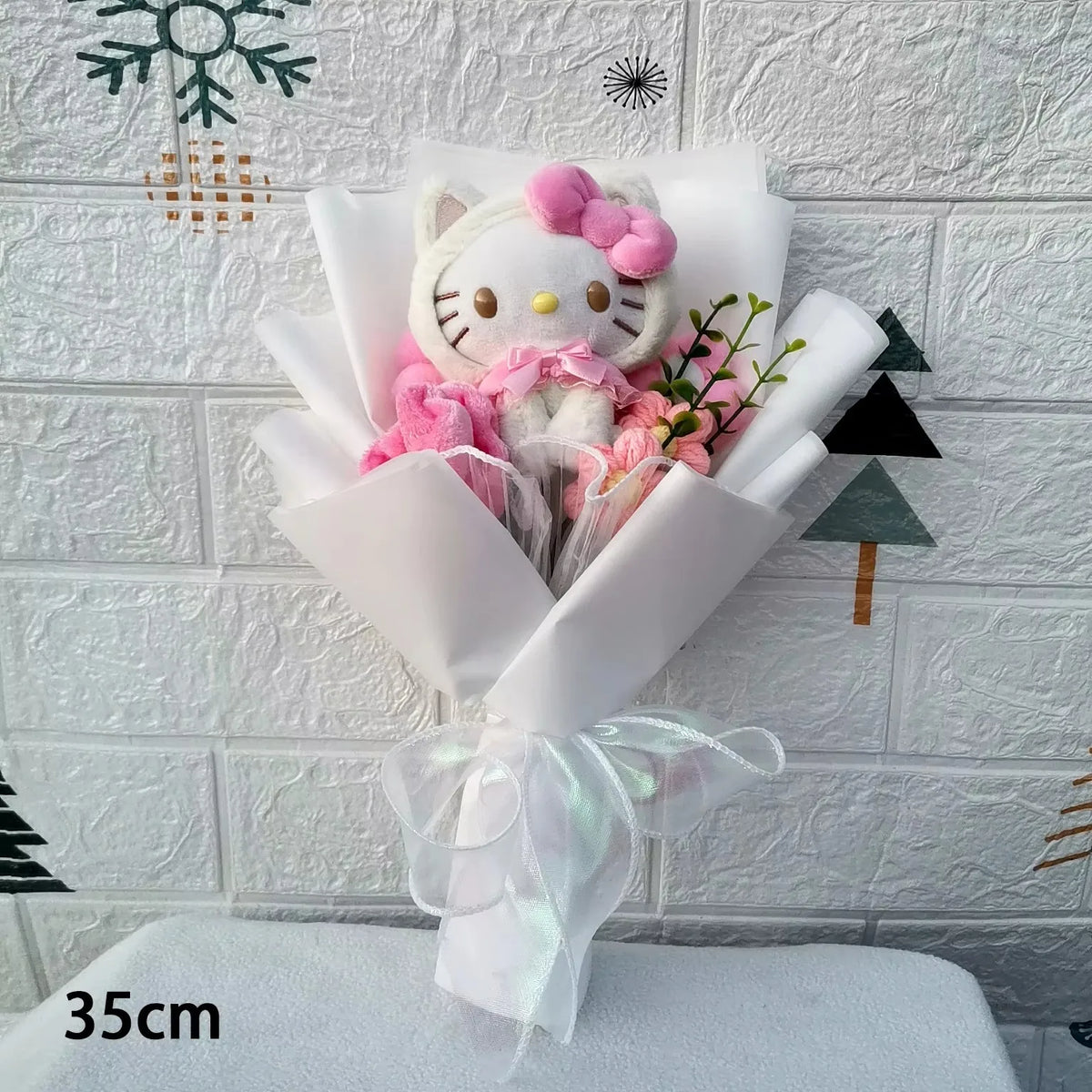 Hello Kitty Plush Bouquet with Soap Roses – Mother's Day Gift | The Party Days | The Party Days