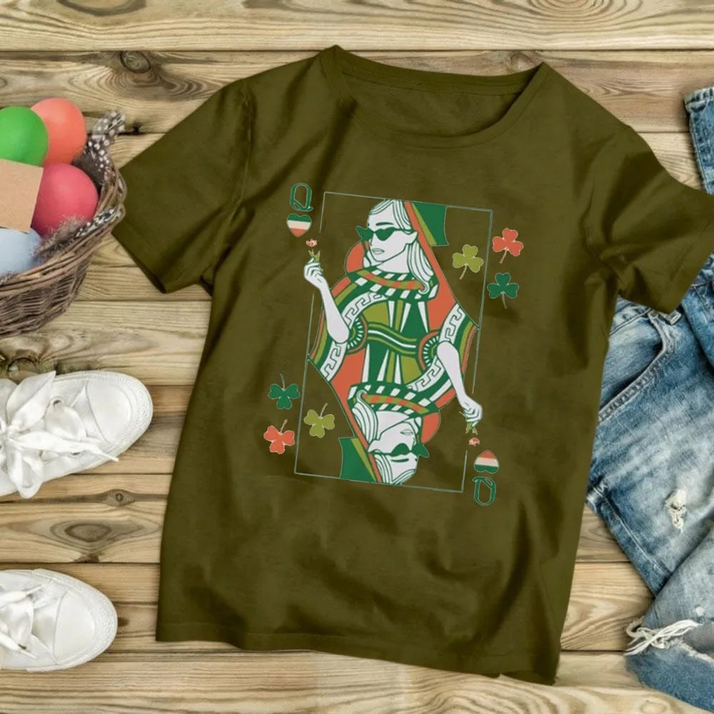 Irish Queen T-Shirt – St. Patrick's Day Women's Tee – The Party Days | The Party Days
