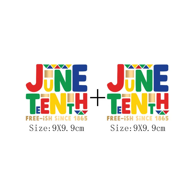 Juneteenth Iron-On Transfer Patch for Clothing – DIY Heat Sticker for T-Shirts & Hoodies | The Party Days | The Party Days