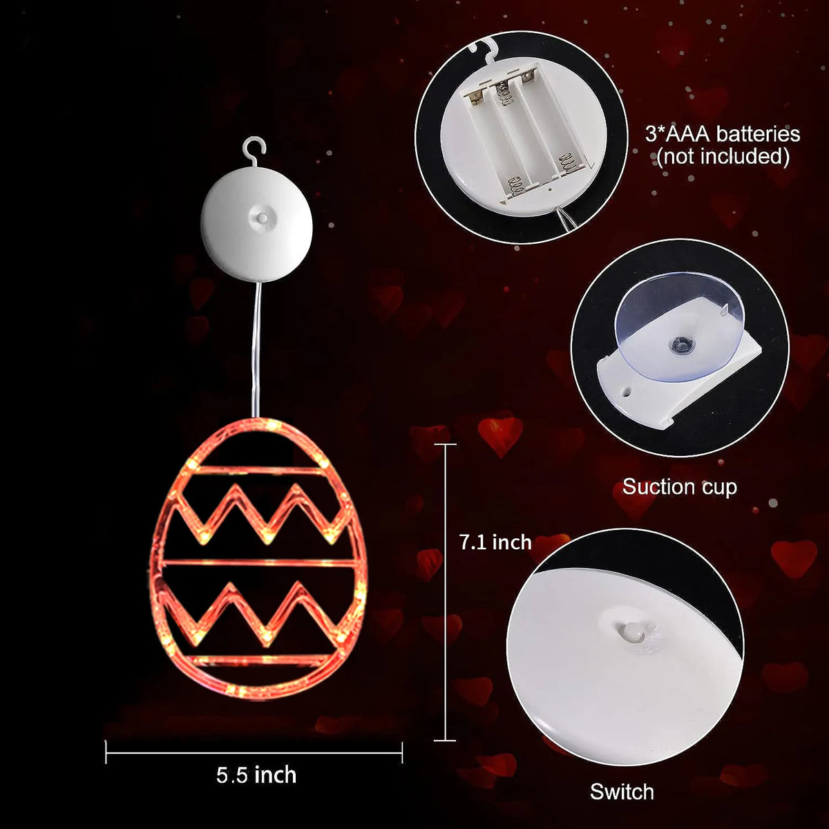 Easter Window Lights Hanging Ornaments – Spring Festive Decor – The Party Days | The Party Days