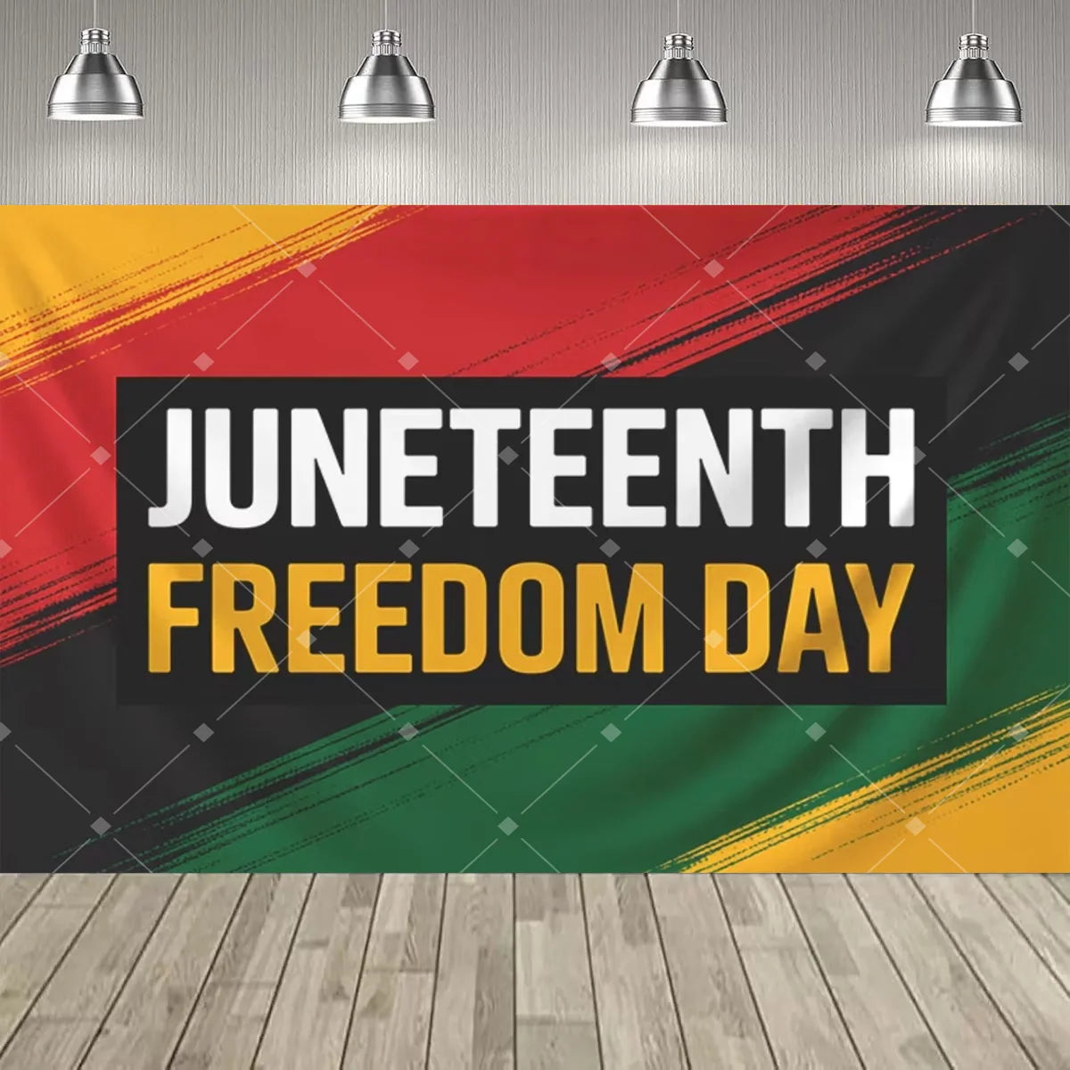 Juneteenth Backdrop – African American Freedom Day Party Photo Banner | The Party Days | The Party Days