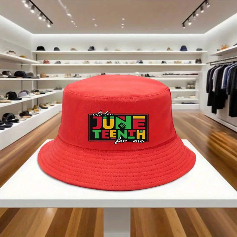 Juneteenth Bucket Hat – Unisex Polyester Fisherman Cap for Outdoor Activities | The Party Days | The Party Days