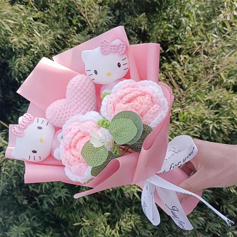 Hello Kitty Plush Bouquet with Soap Roses – Mother's Day Gift | The Party Days | The Party Days