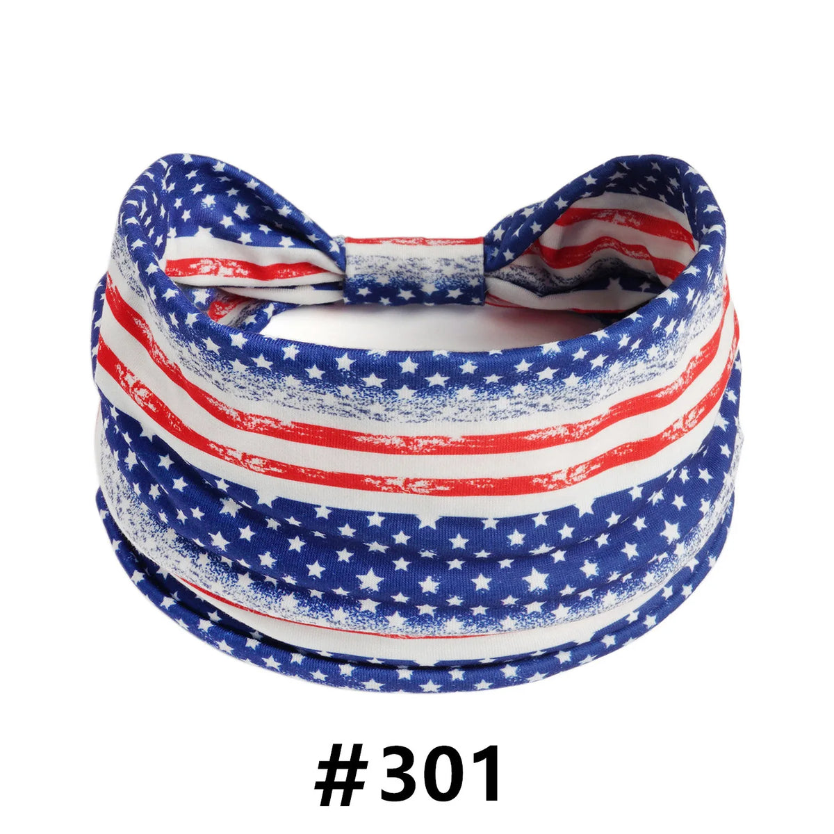 American Flag Wide Headband – Patriotic Turban Headwrap Red White & Blue – The Party Days | The Party Days