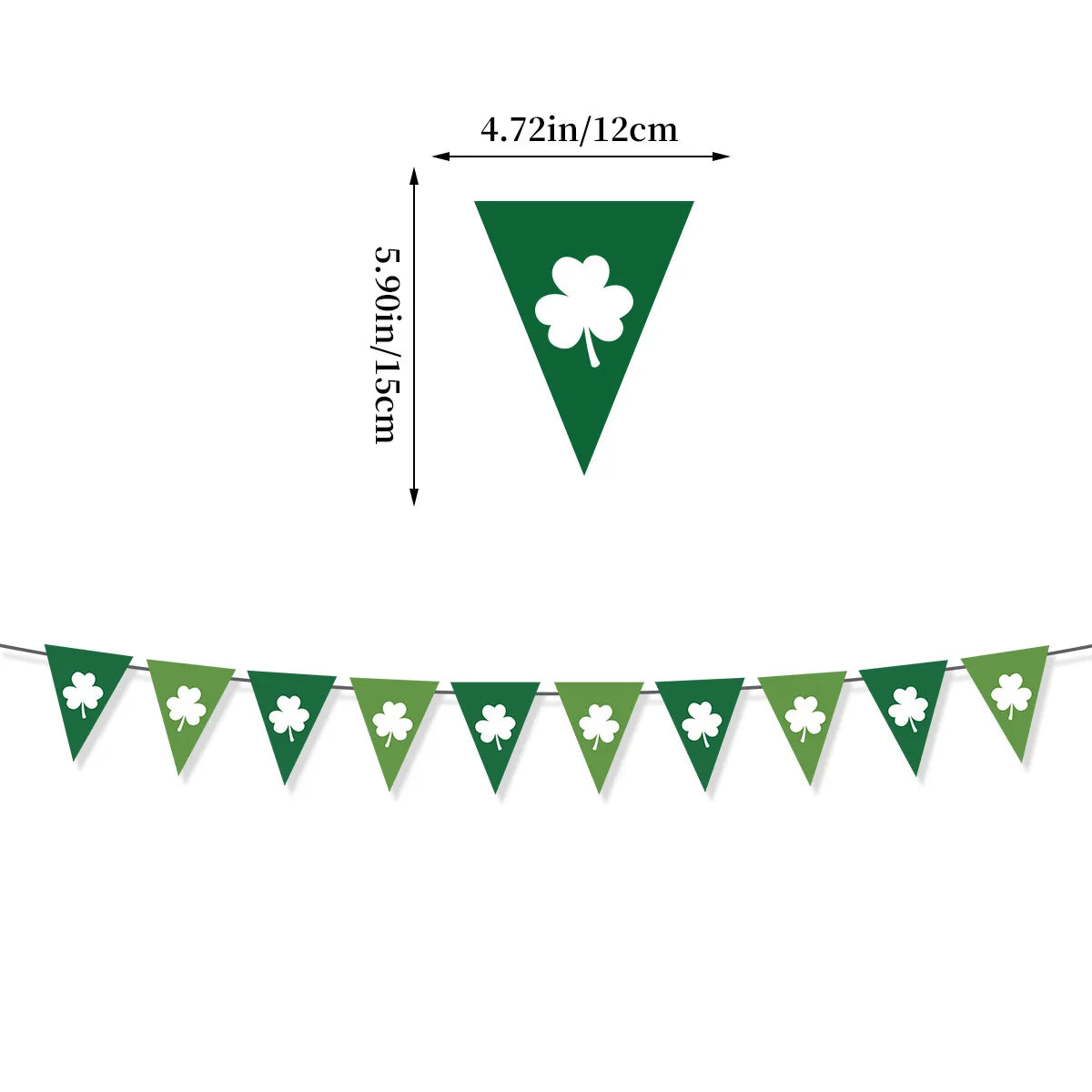 St. Patrick's Day Hanging Swirls Garland Banner – Aluminium Foil Party Decoration – The Party Days | The Party Days
