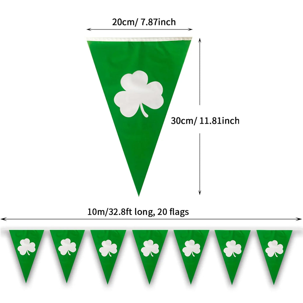St. Patrick's Day Hanging Swirls Garland Banner – Aluminium Foil Party Decoration – The Party Days | The Party Days