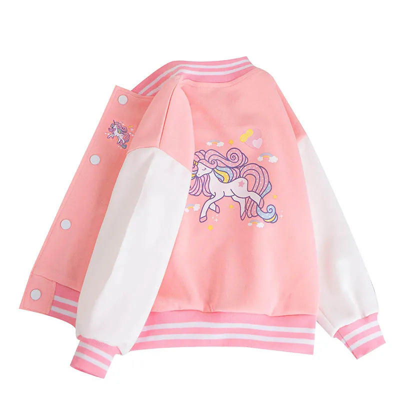 Girls Unicorn Baseball Jacket | The Party Days | The Party Days