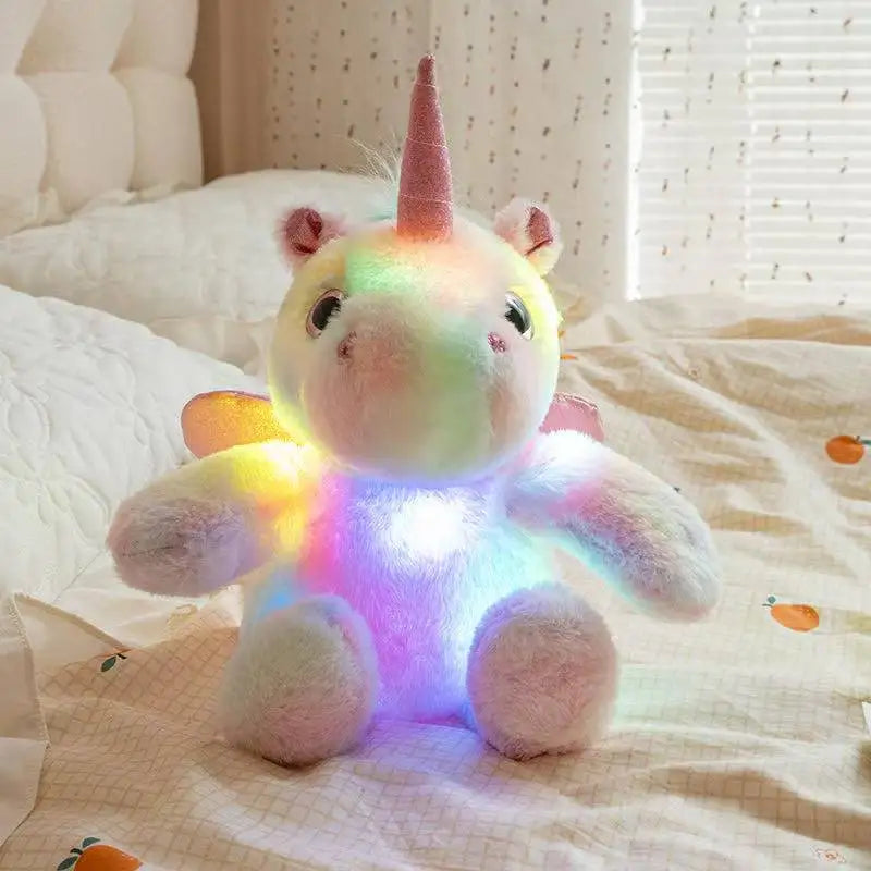 Luminous Unicorn Plush Toy | Kawaii Glow Stuffed Animal | The Party Days | The Party Days