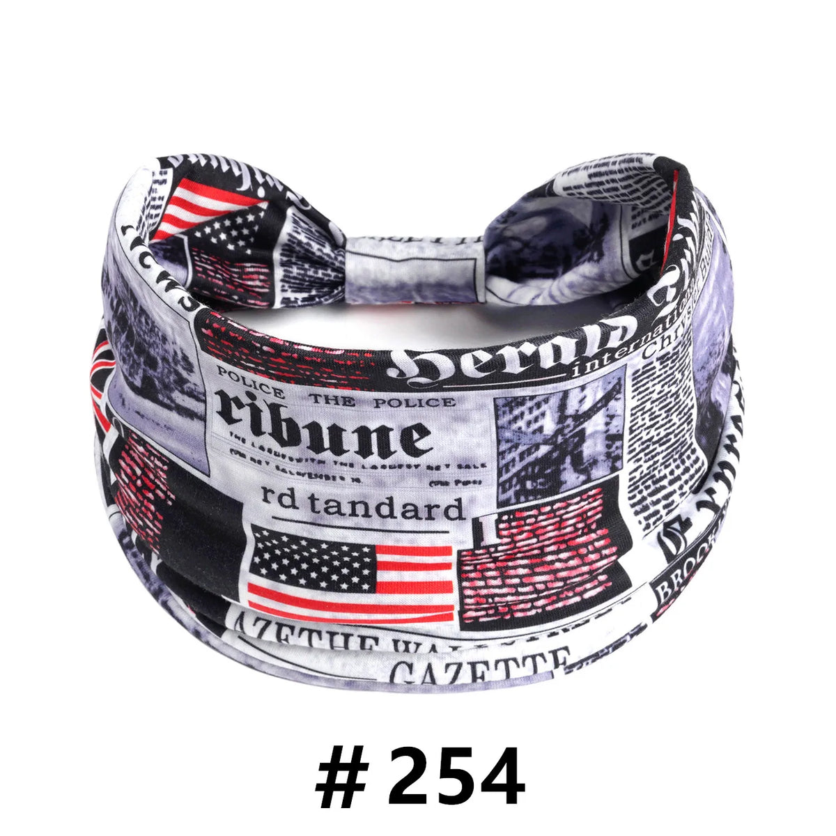 American Flag Wide Headband – Patriotic Turban Headwrap Red White & Blue – The Party Days | The Party Days