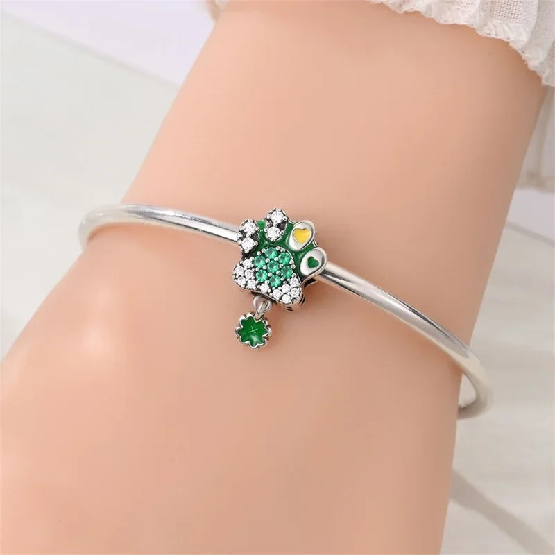 925 Silver St. Patrick's Day Bracelet Charms with Zirconia – GDTC Certified – The Party Days | The Party Days