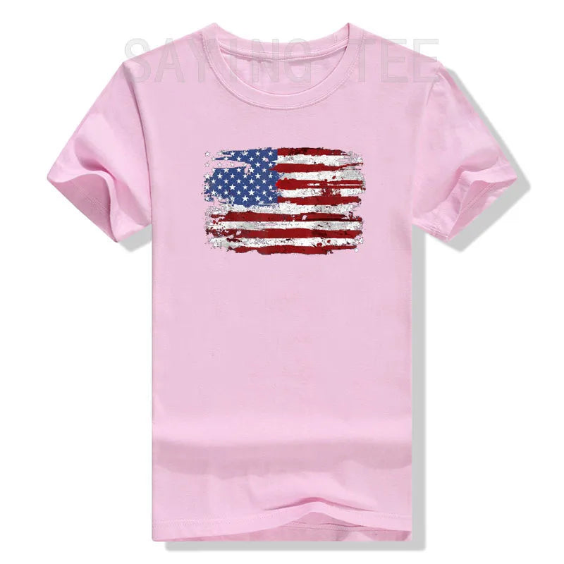 American Flag Patriotic T-Shirt – USA 4th of July Men's Tee – The Party Days | The Party Days