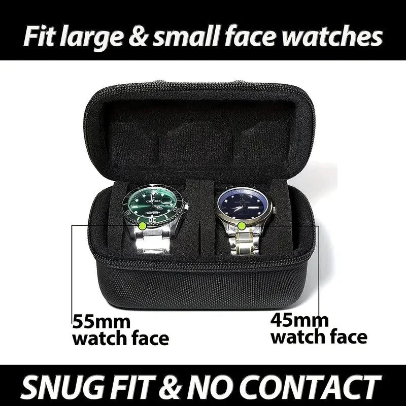 Travel Watch Box – Hard Shell Case with Foam Pillow & Handle | The Party Days | The Party Days