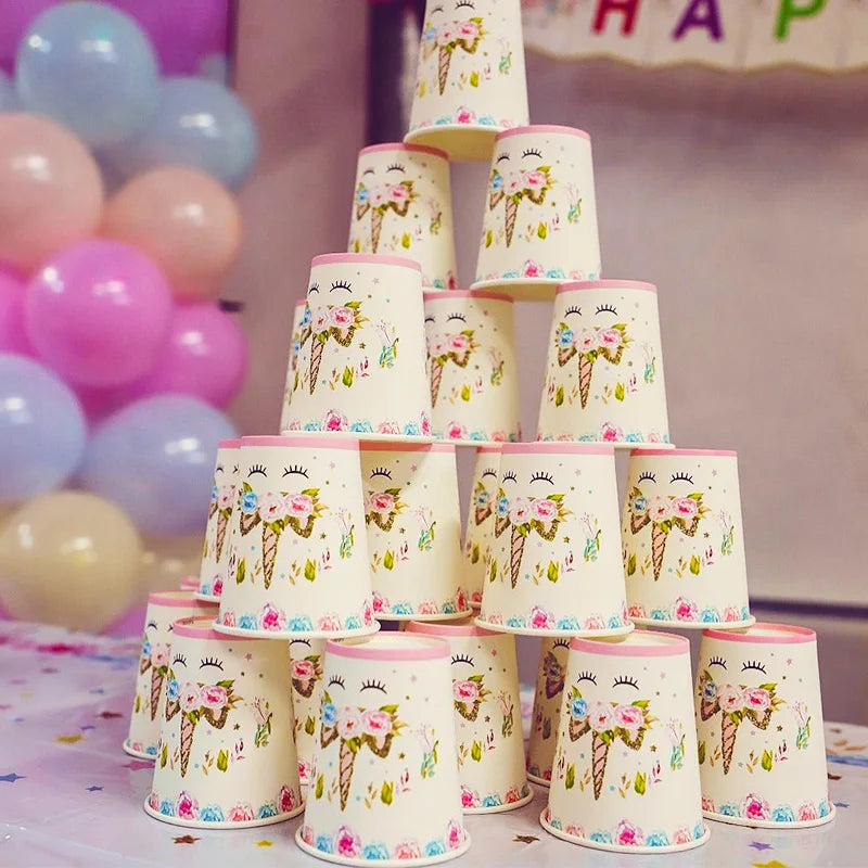 Unicorn Party Decoration Set | Plates, Cups, Balloons & Accessories | The Party Days | The Party Days