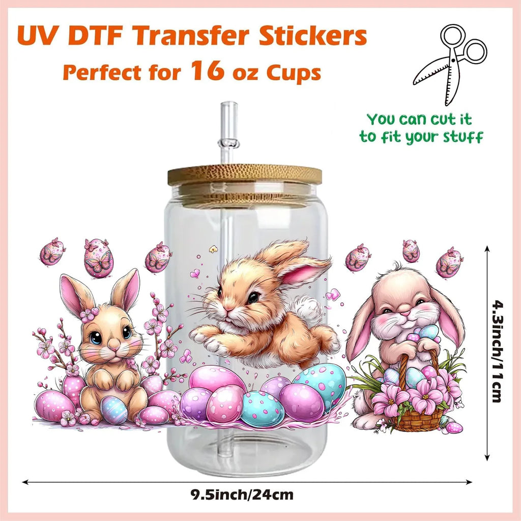 Easter Cute Bunny Easy Peel Waterproof 3D Transfers – The Party Days | The Party Days