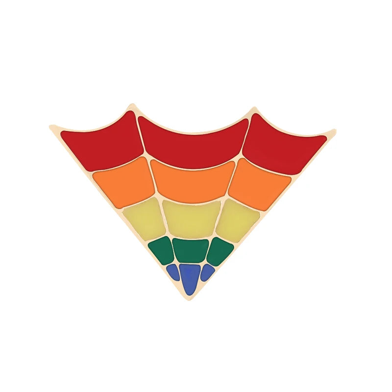 Rainbow Pride Enamel Lapel Pin – LGBT Flag Heart Brooch | The Party Days | The Party Days