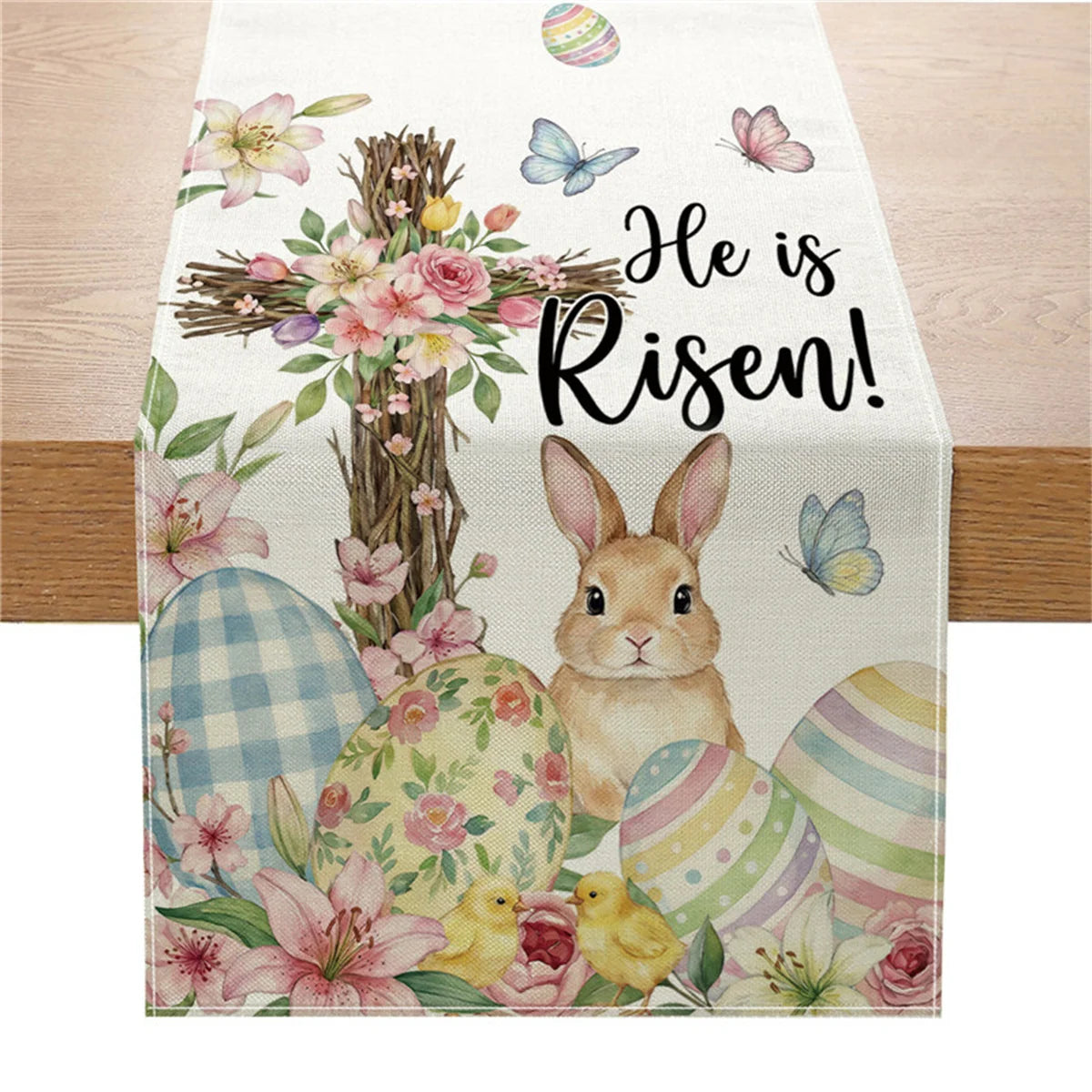 Easter Table Runner – Premium Polyester Linen Party Table Decoration – The Party Days | The Party Days
