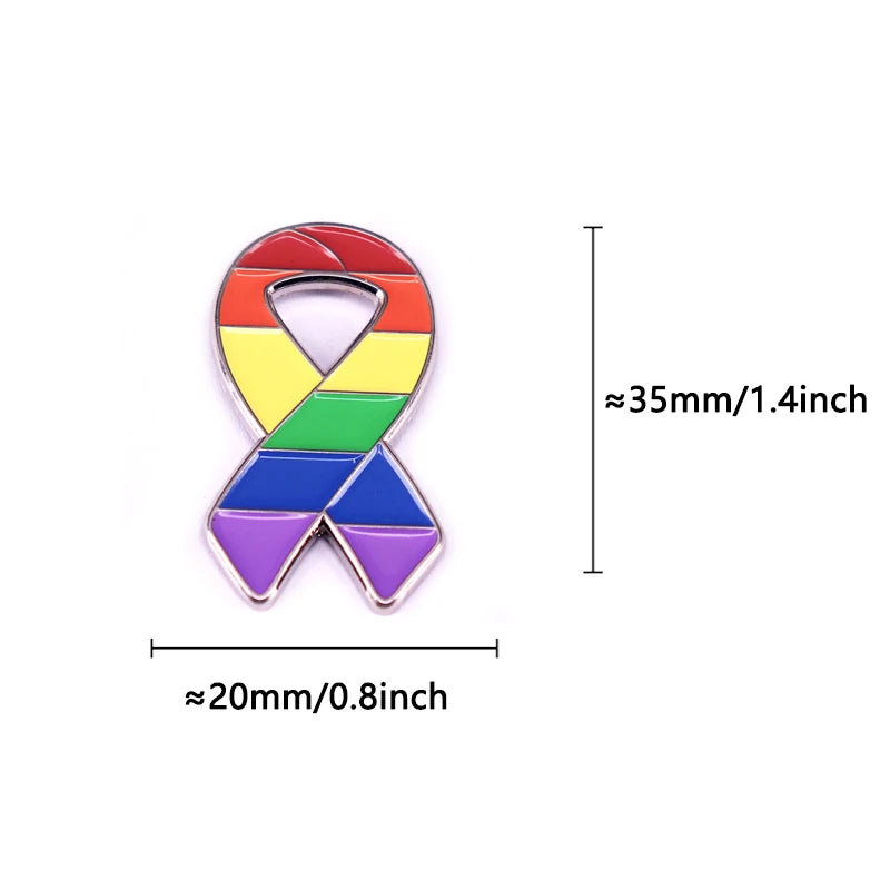 Pride Rainbow Hard Enamel Lapel Pin | LGBTQ+ Awareness Gift | The Party Days | The Party Days