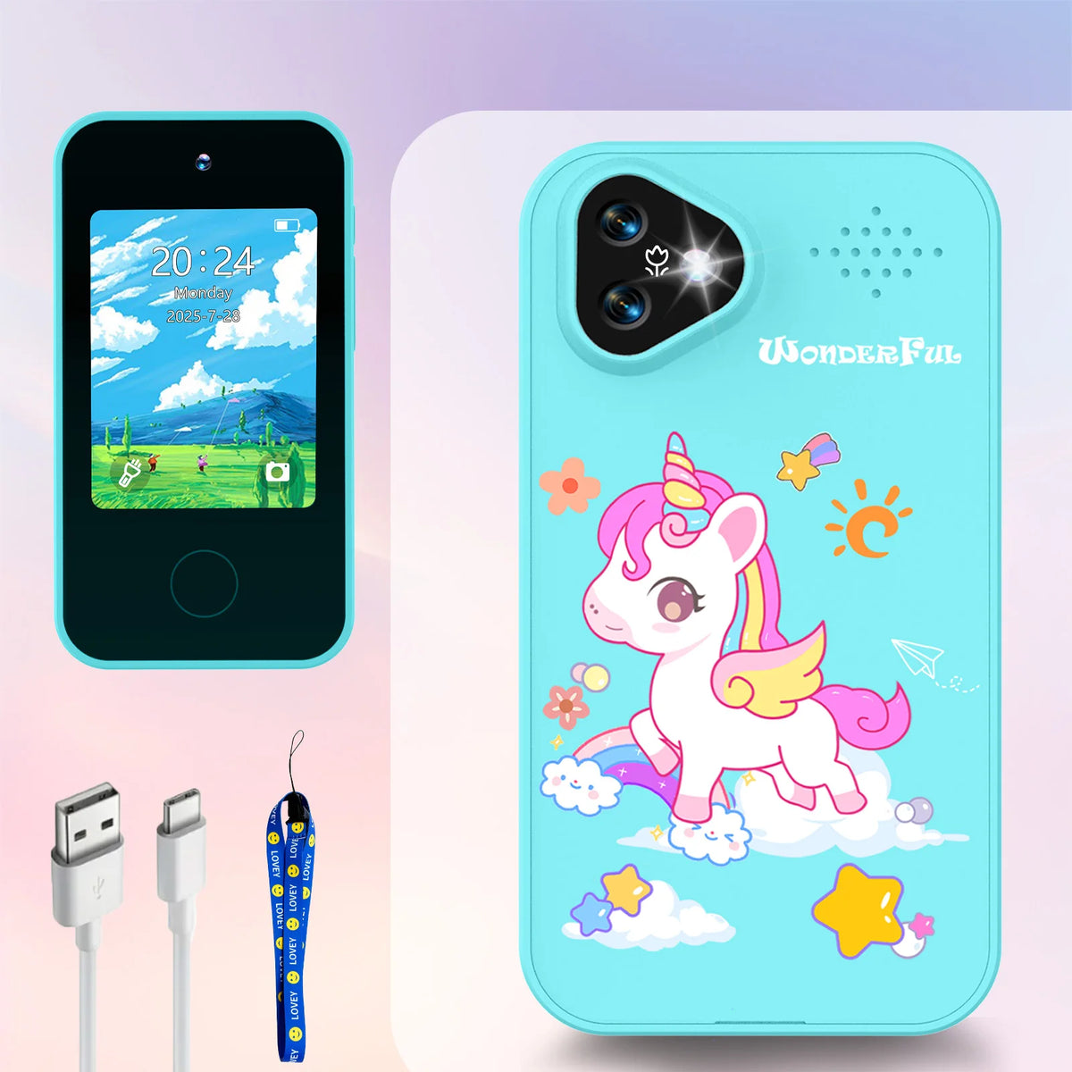 Unicorn Kids Smart Phone Camera Toy | The Party Days | The Party Days