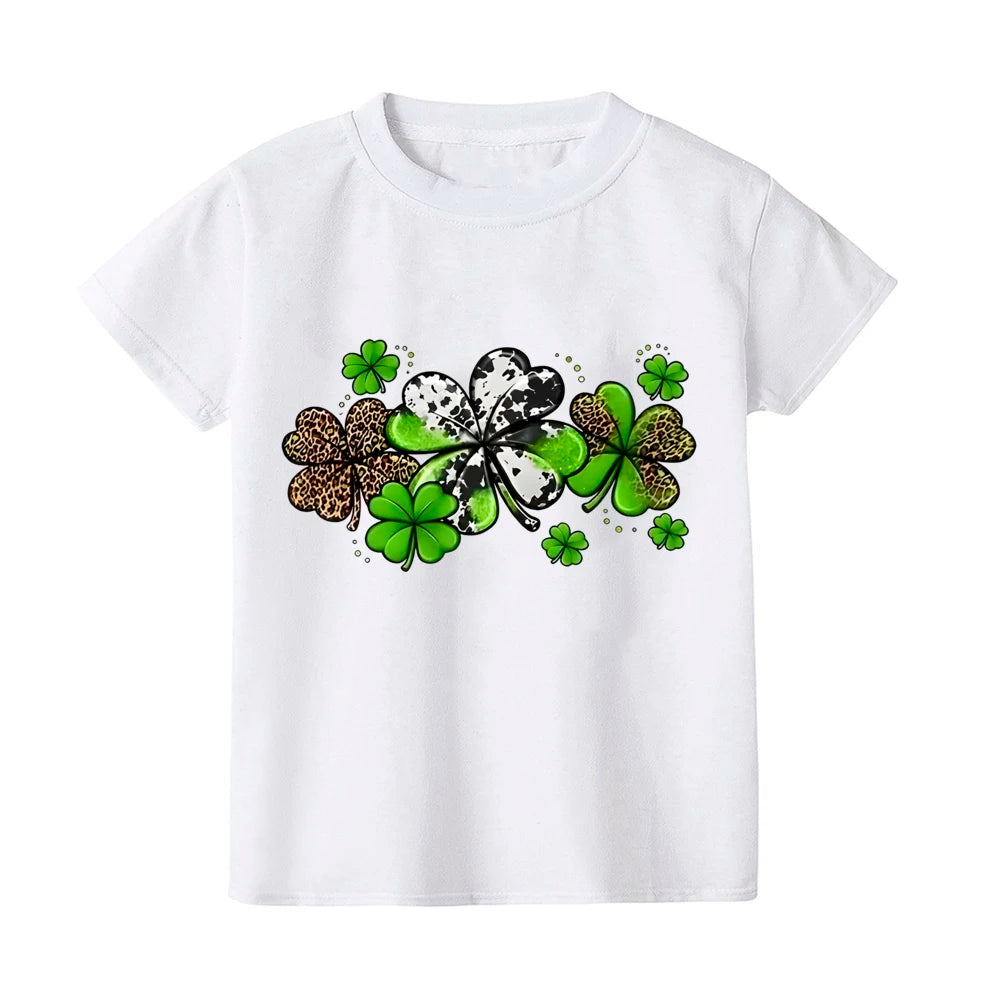 St. Patrick's Day Kids Heart Shamrock T-Shirt – Children's Irish Party Tee – The Party Days | The Party Days