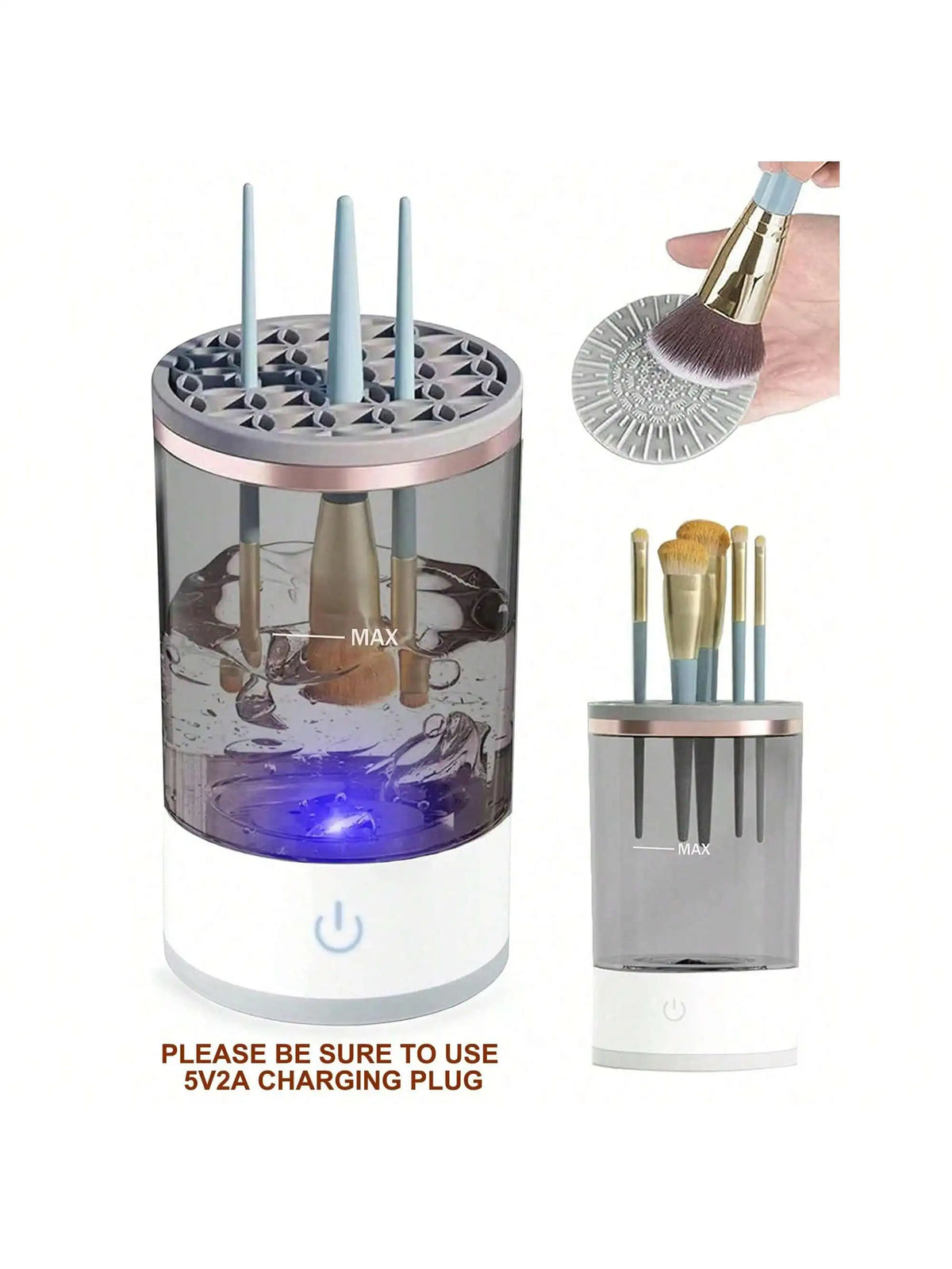 Portable USB Electric Makeup Brush Cleaner – Quick Clean & Spin | The Party Days