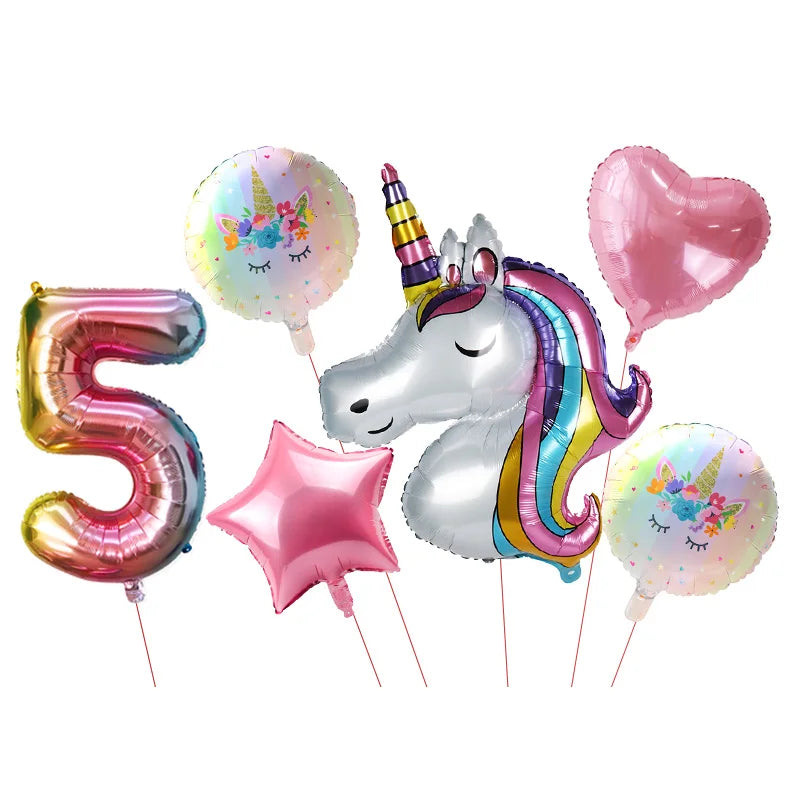 Unicorn Party Decoration Set | Plates, Cups, Balloons & Accessories | The Party Days | The Party Days