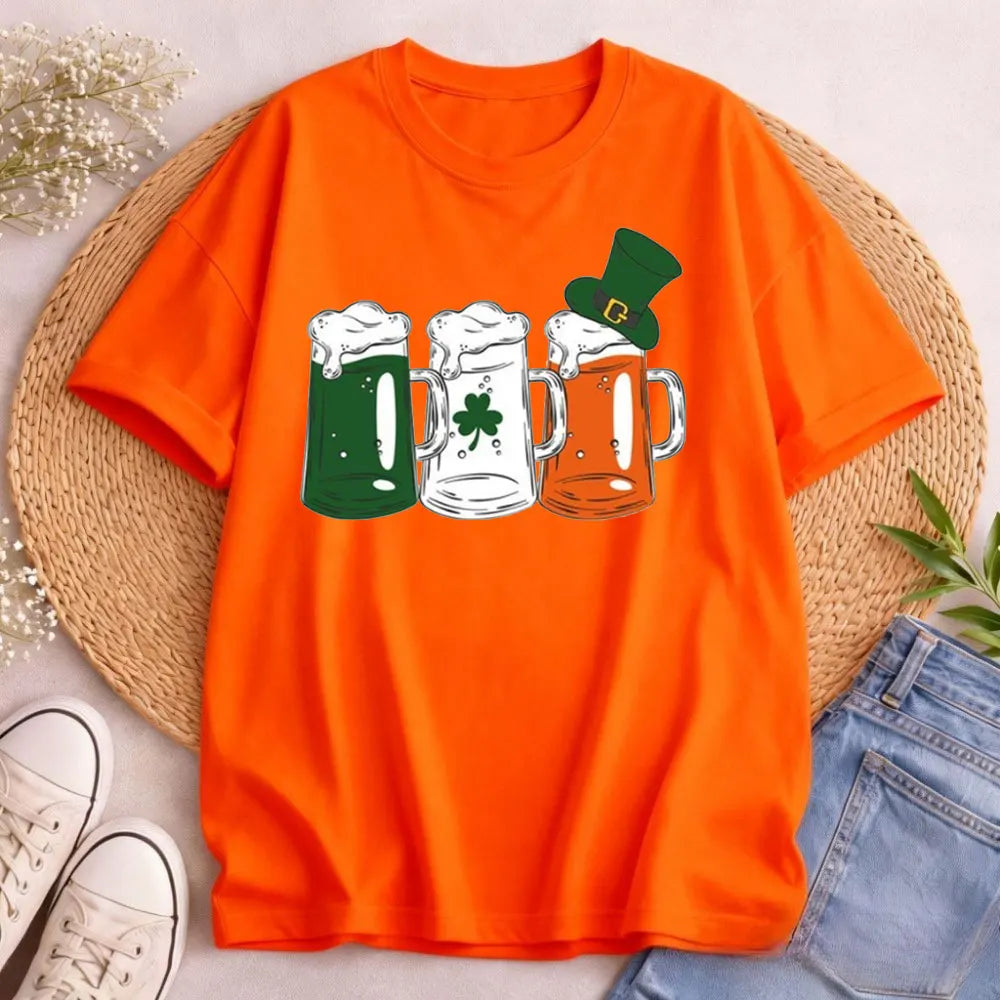 Irish Beer Women's T-Shirt – St. Patrick's Day Cotton Tee – The Party Days | The Party Days