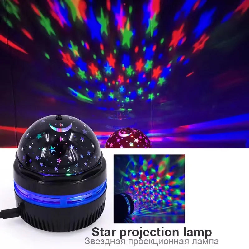 LED Magic Ball Star Projector – RGB Starry Sky Night Light for Bedroom & Party Decoration | The Party Days | The Party Days