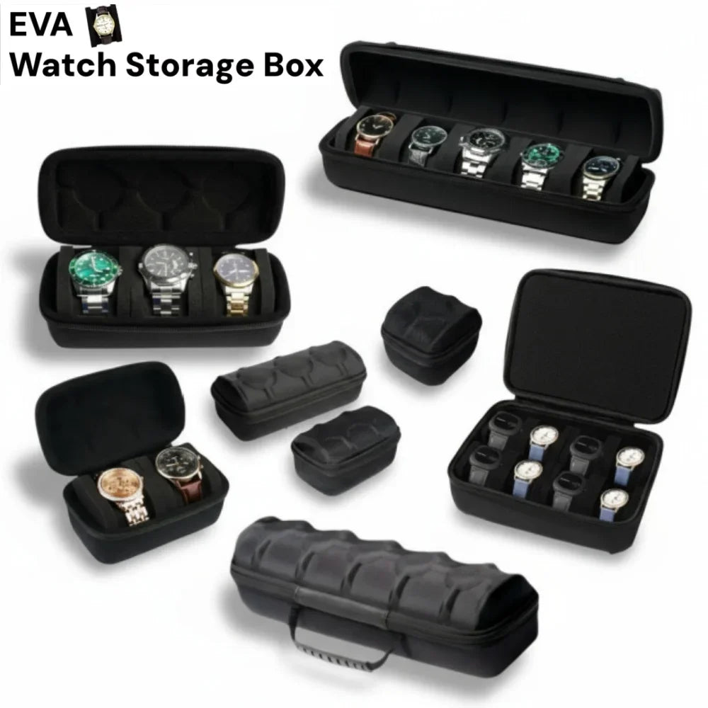 EVA Oxford Travel Watch Organizer Case – 1 to 8 Slots | The Party Days | The Party Days