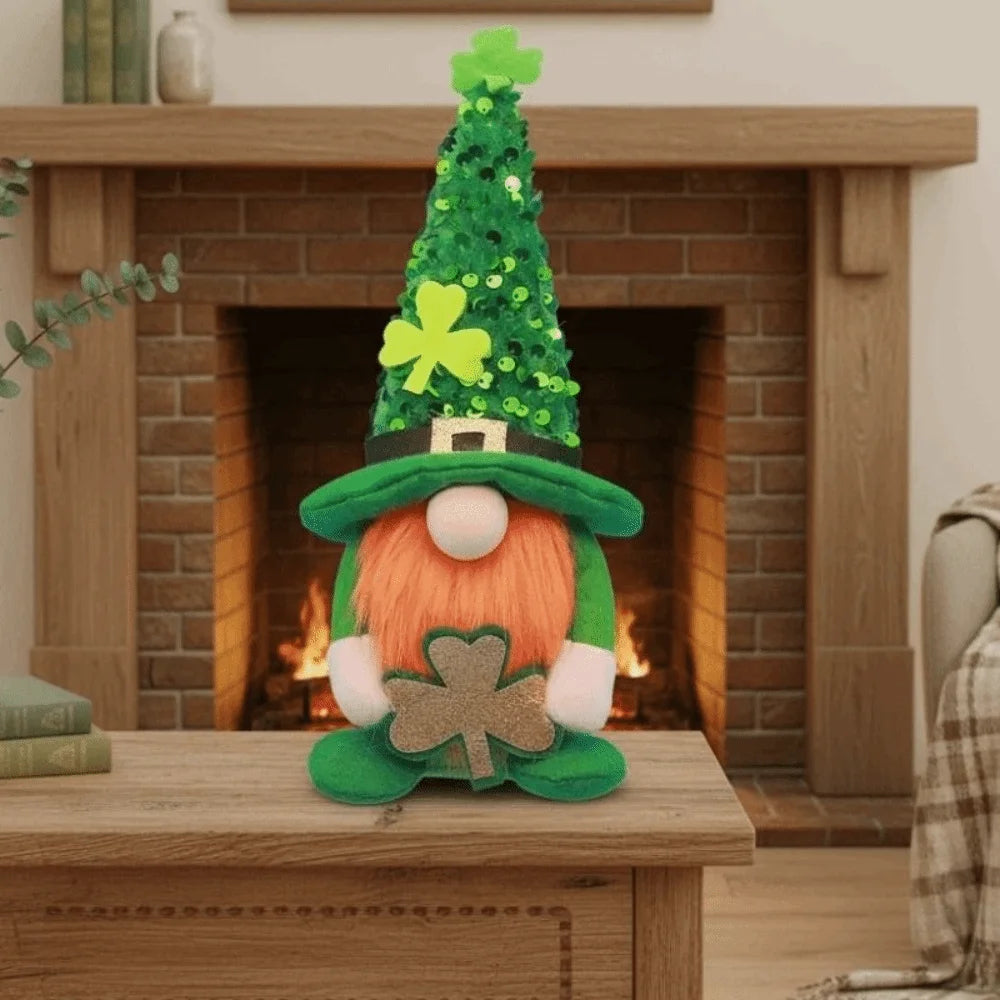 St. Patrick's Day Sequin Leprechaun Plush Doll – Festive Irish Ornament – The Party Days | The Party Days