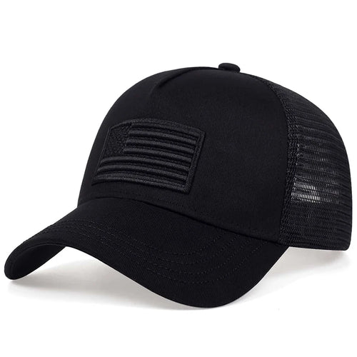 American Flag Embroidered Mesh Baseball Cap – Unisex Adjustable Breathable Sun Hat | The Party Days | The Party Days