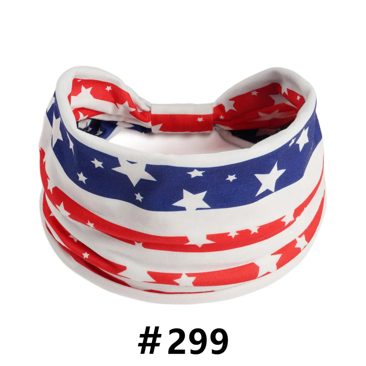 American Flag Wide Headband – Patriotic Turban Headwrap Red White & Blue – The Party Days | The Party Days