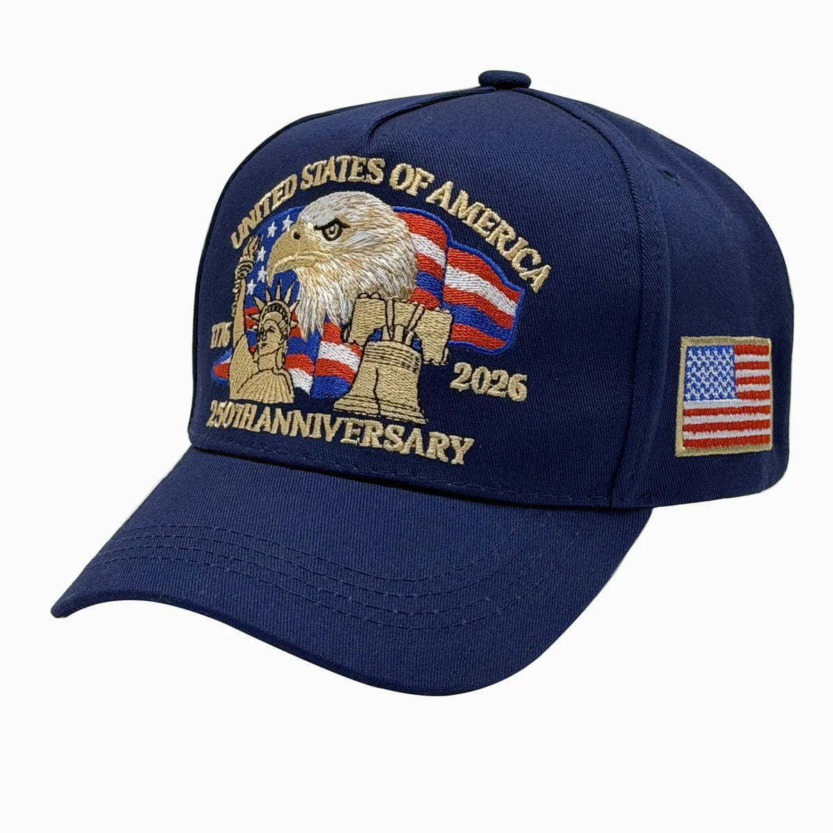 USA 250th Anniversary Full Embroidered Baseball Cap – Unisex Patriotic Hat Independence Day Gift | The Party Days | The Party Days