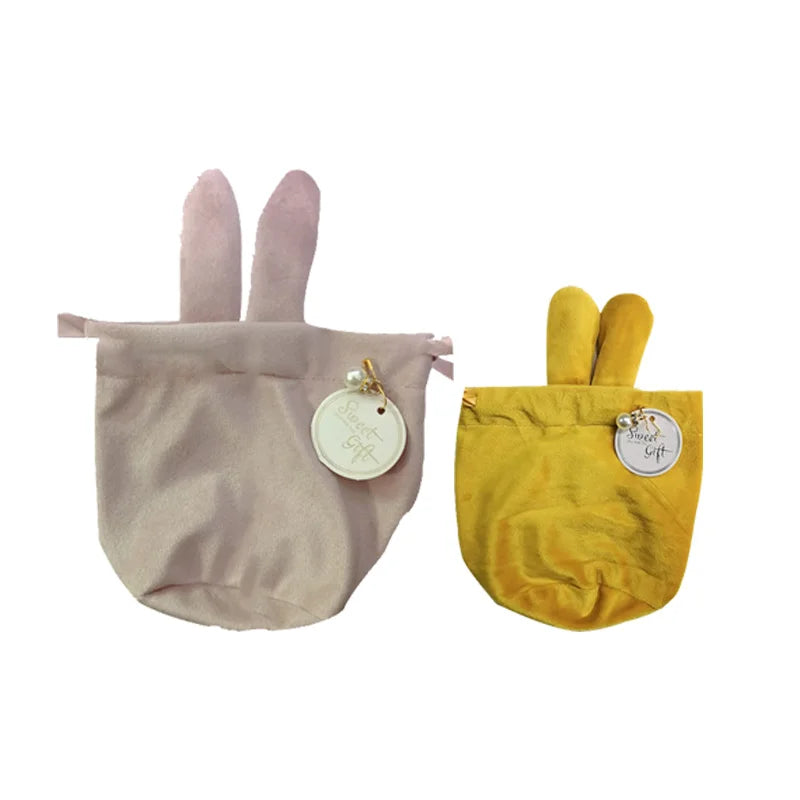 Velvet Easter Bunny Gift Bags – Premium Drawstring Candy & Chocolate Packaging – The Party Days | The Party Days