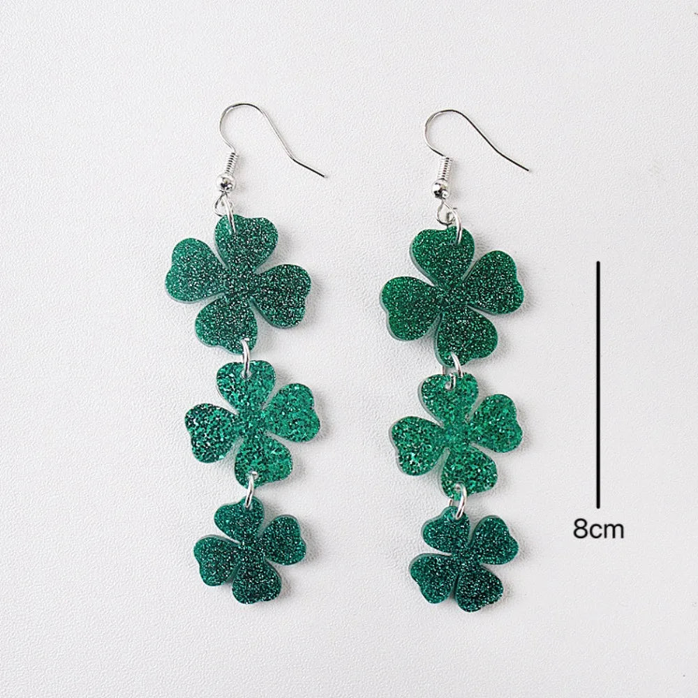 St. Patrick's Day Irish Drop Earrings – European American Style – The Party Days | The Party Days