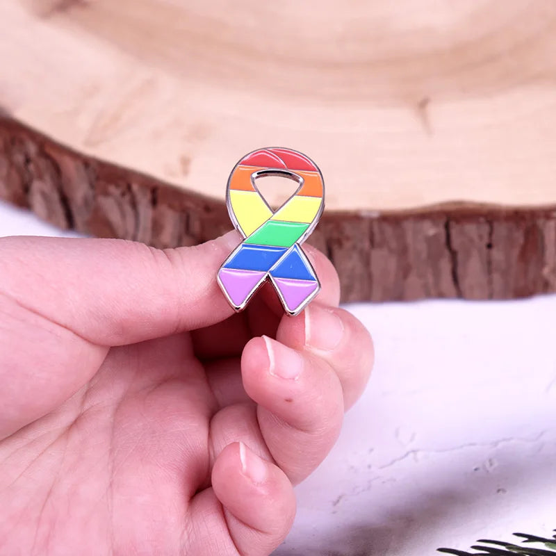 Pride Rainbow Hard Enamel Lapel Pin | LGBTQ+ Awareness Gift | The Party Days | The Party Days