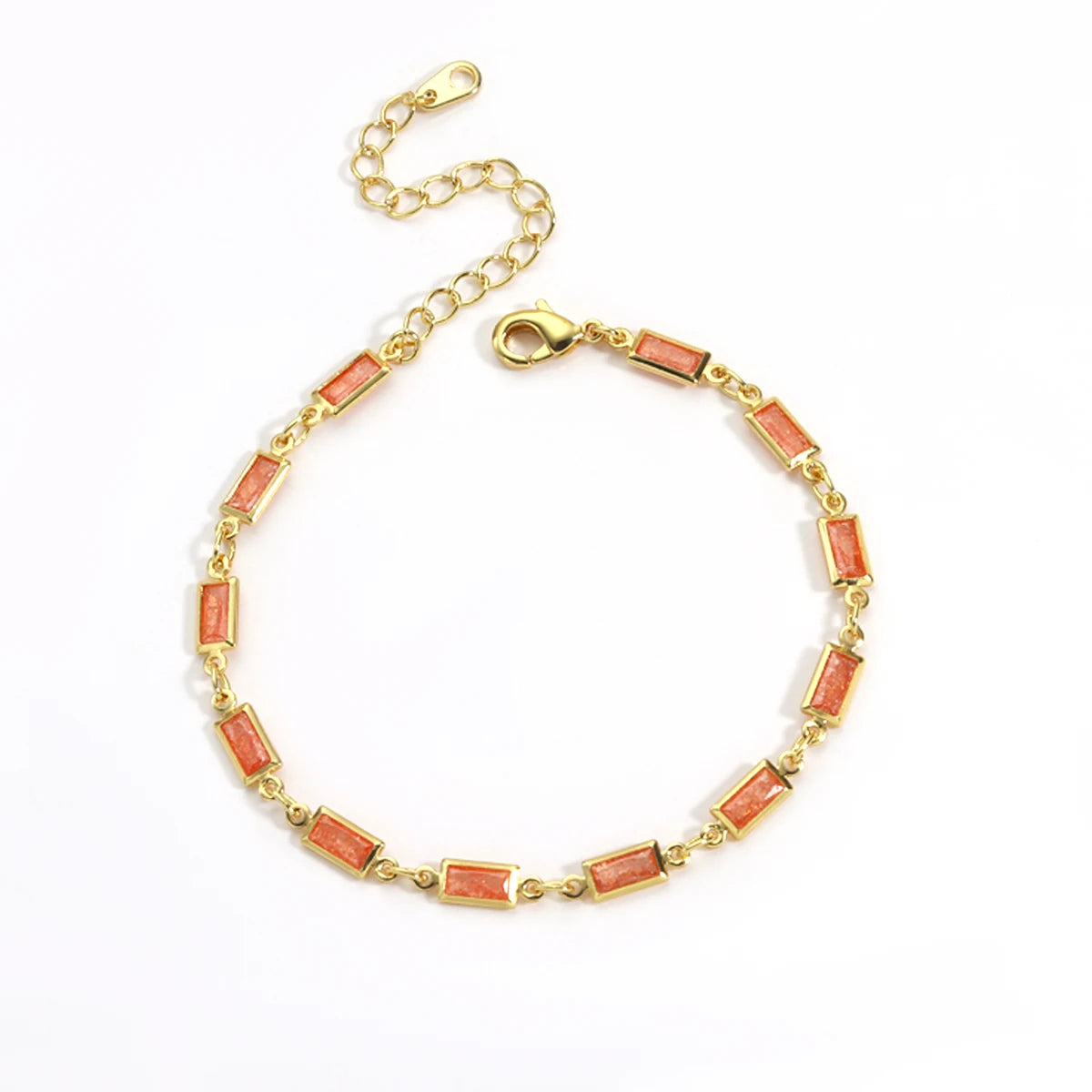 Micro Inlaid Zircon Charm Bracelet & Anklet – Geometric Sugar Design | The Party Days
