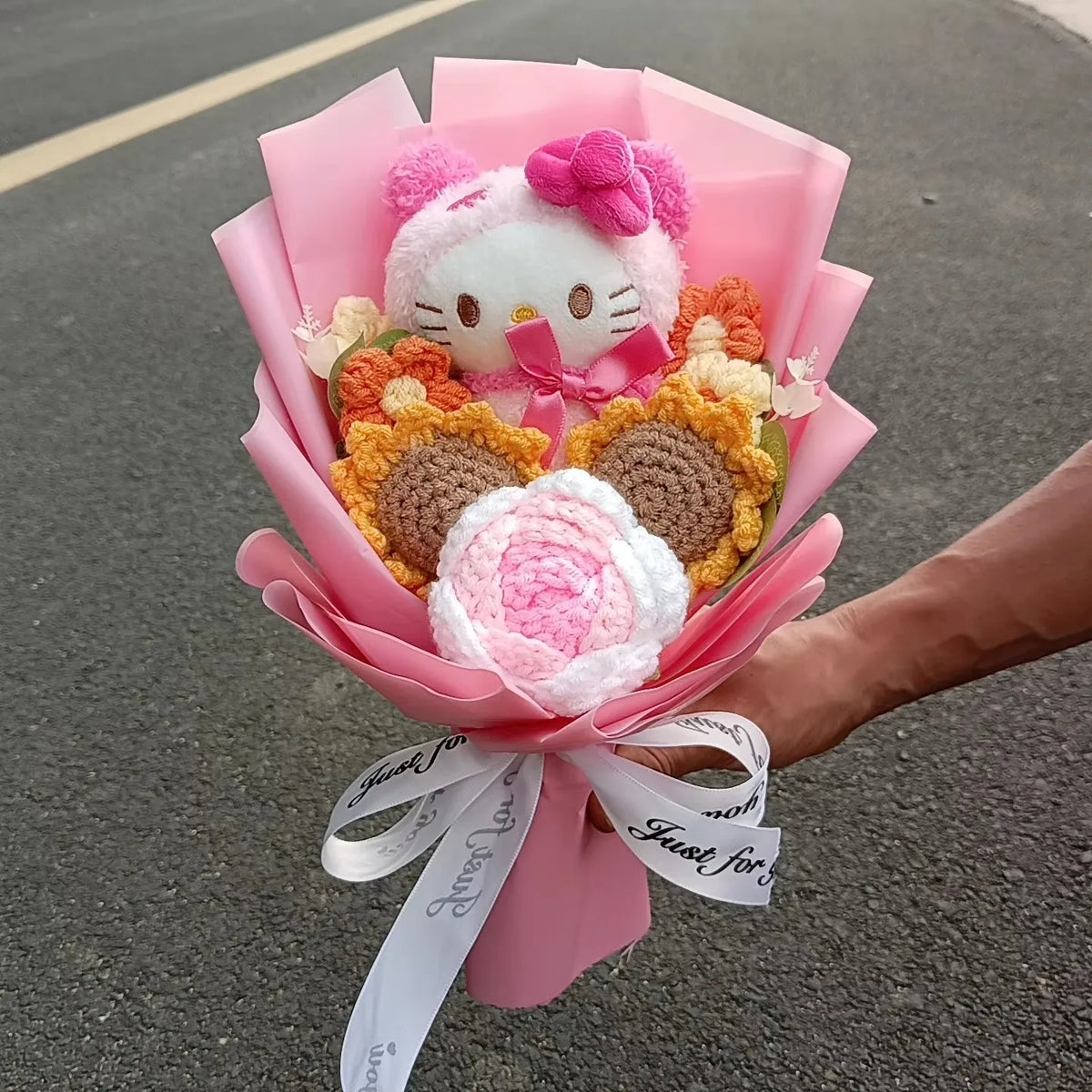 Hello Kitty Plush Bouquet with Soap Roses – Mother's Day Gift | The Party Days | The Party Days