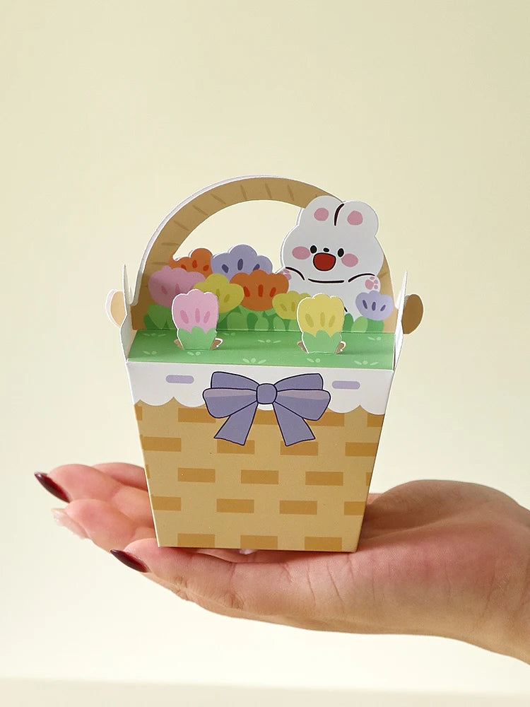 Easter Gift Boxes – Set of 5 Cute Bunny Design Paperboard Boxes | The Party Days