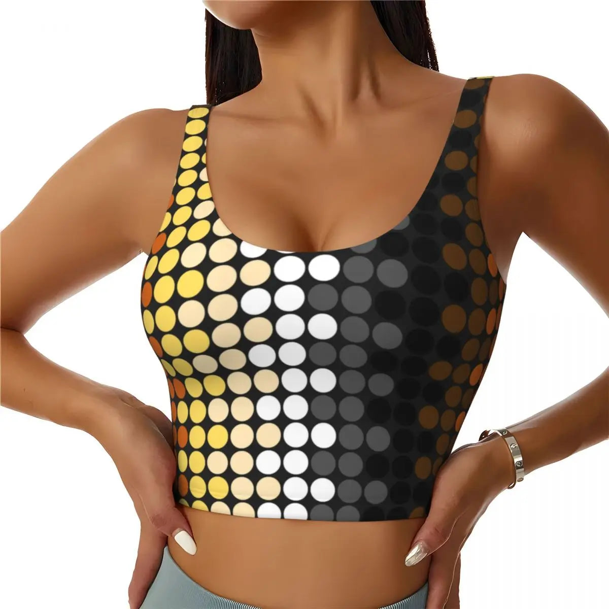 Rainbow Pride Sports Bra – LGBT High-Impact Yoga Crop Top | The Party Days