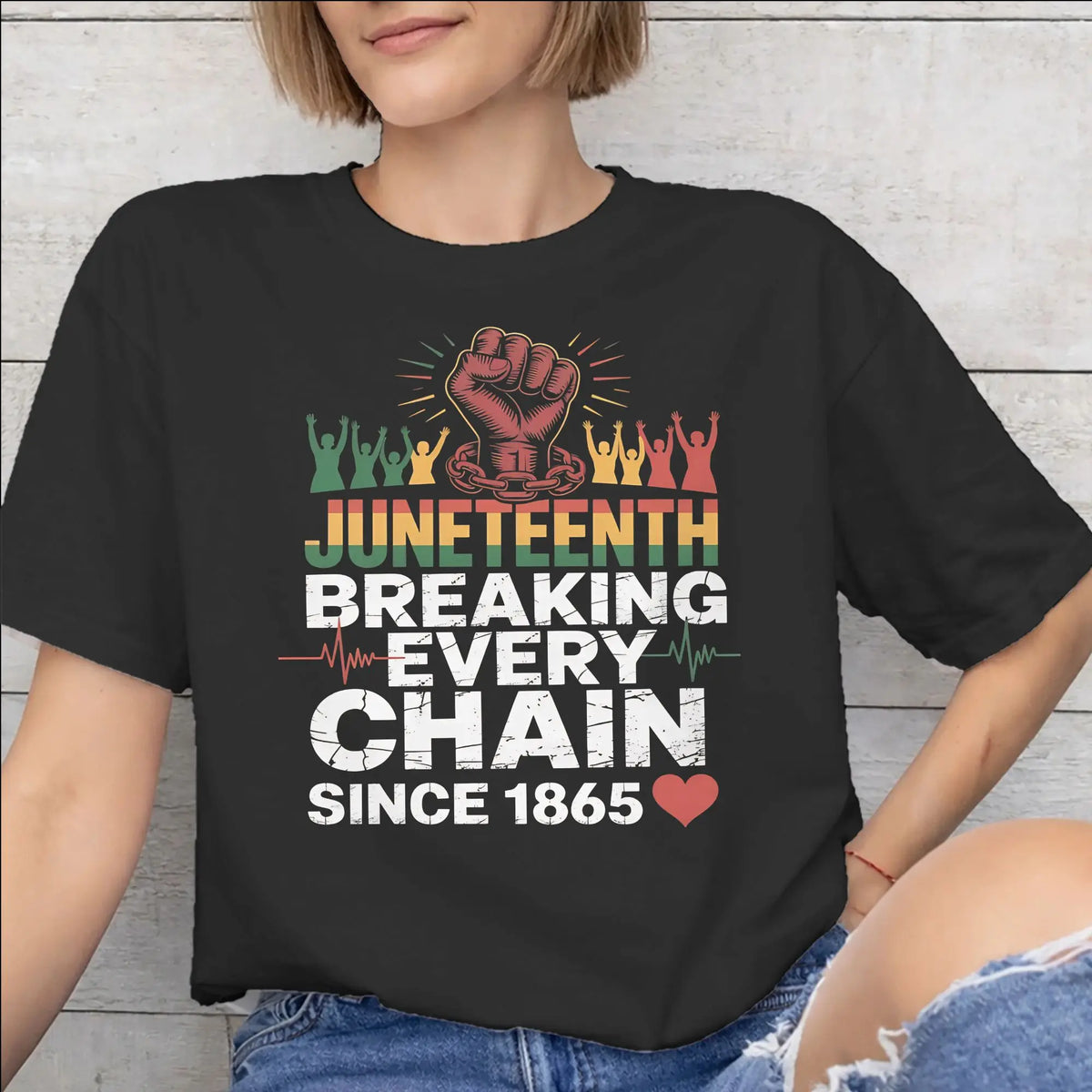 Juneteenth 1865 “Rooted In Freedom” Graphic T-Shirt – 100% Cotton Unisex Tee | The Party Days | The Party Days