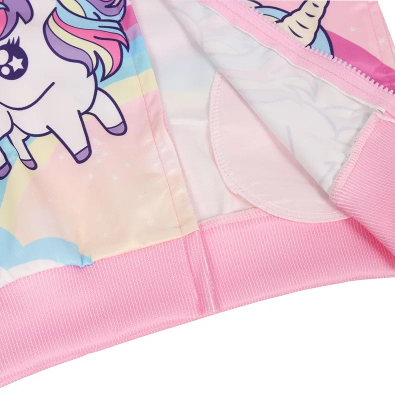 Girls Unicorn Hooded Jacket | The Party Days | The Party Days