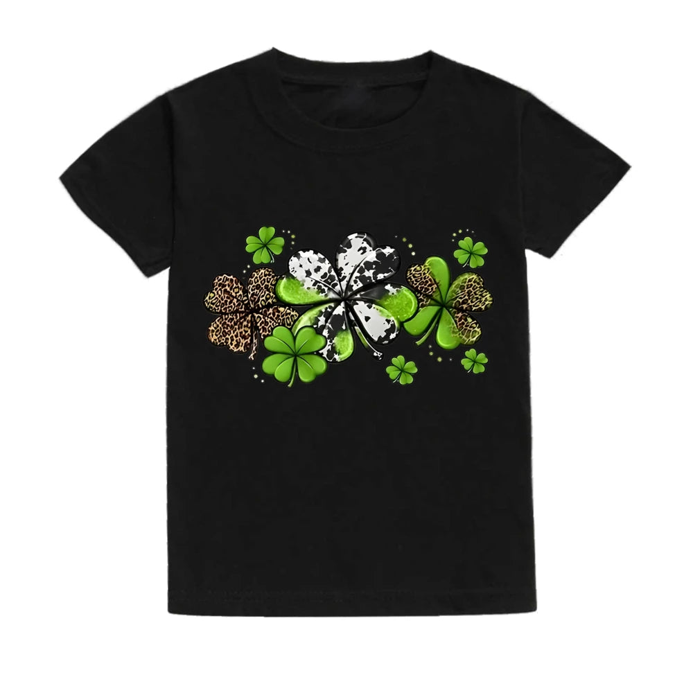 St. Patrick's Day Kids Heart Shamrock T-Shirt – Children's Irish Party Tee – The Party Days | The Party Days