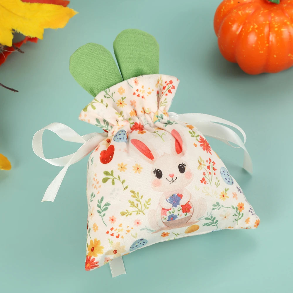 Velvet Easter Bunny Gift Bags – Premium Drawstring Candy & Chocolate Packaging – The Party Days | The Party Days